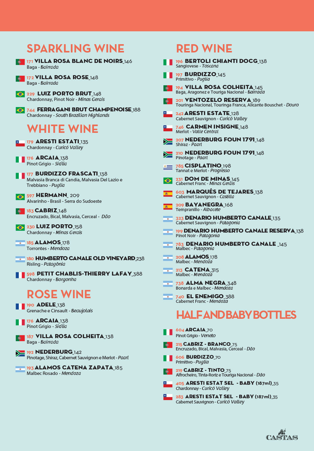 English menu - Page 8