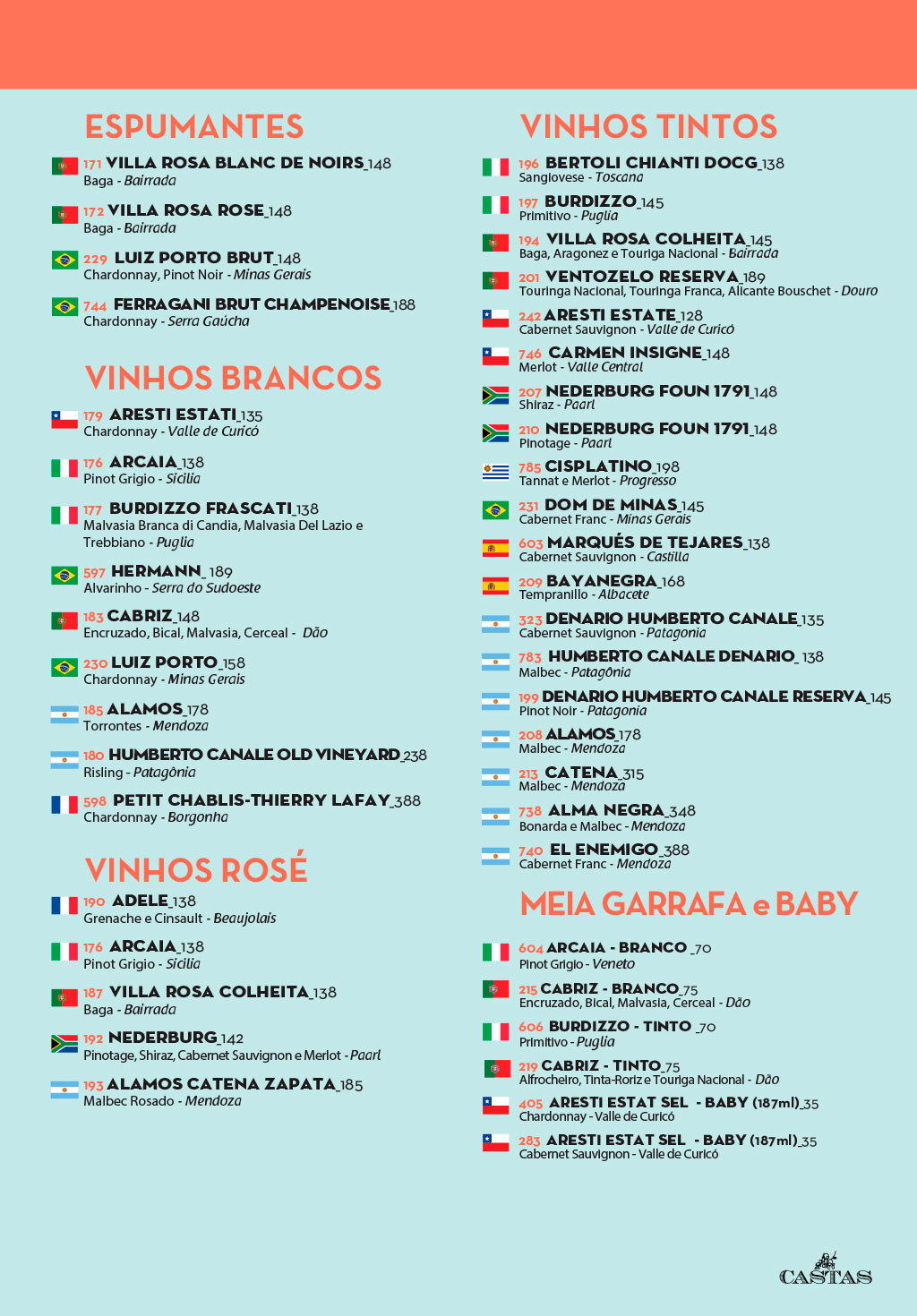 Veja o cardápio em português - Página 7