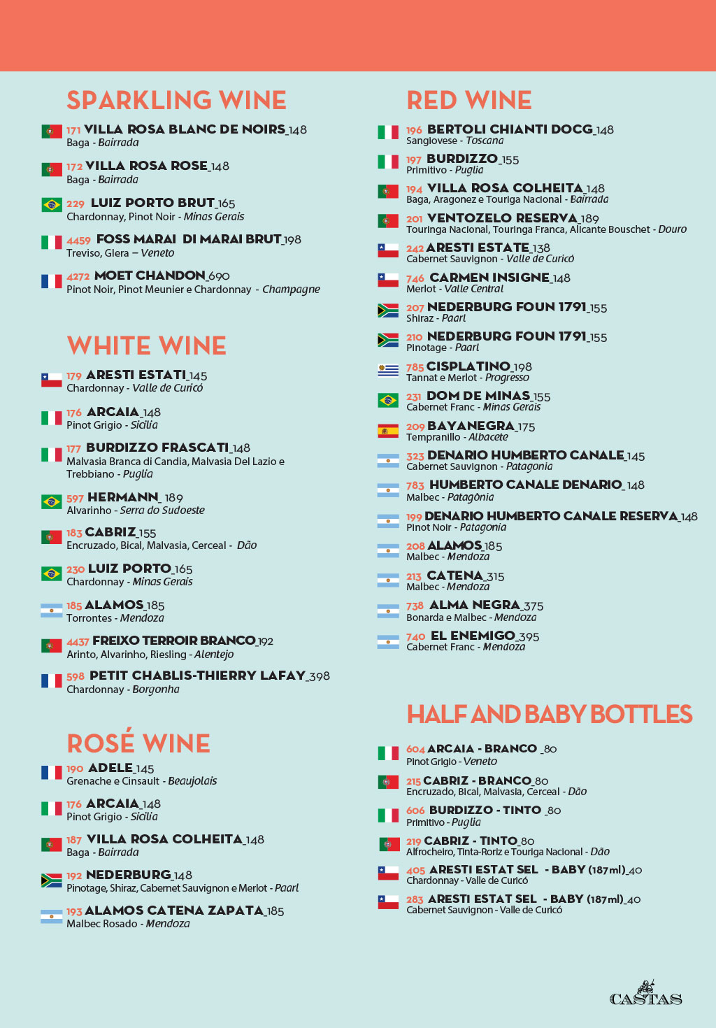 English menu - Page 7