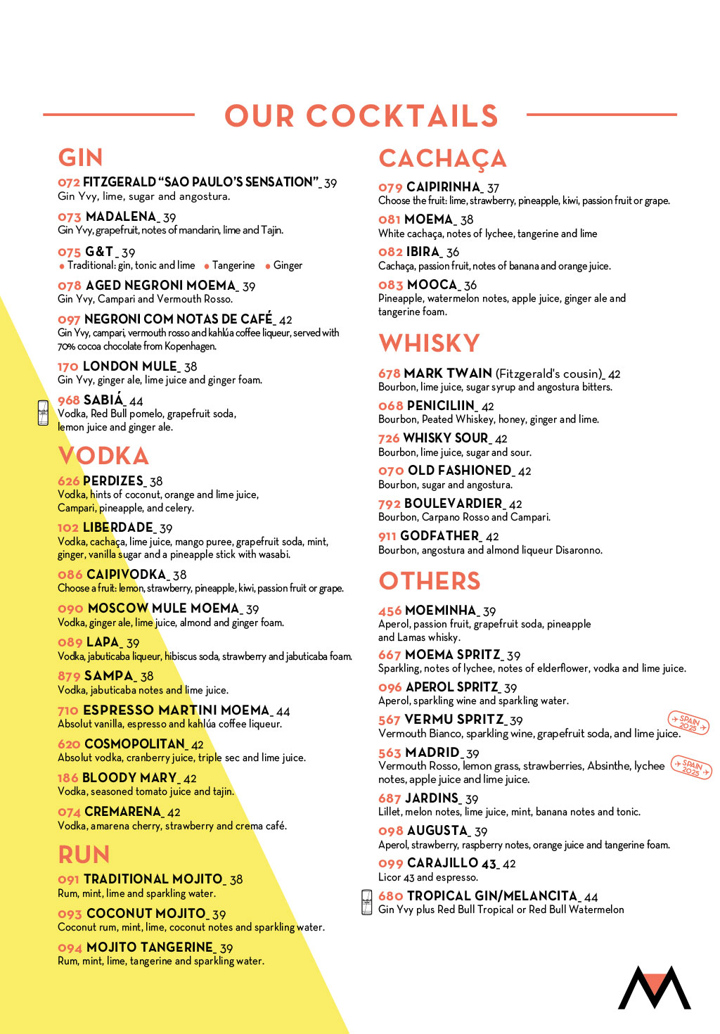 English menu - Page 4