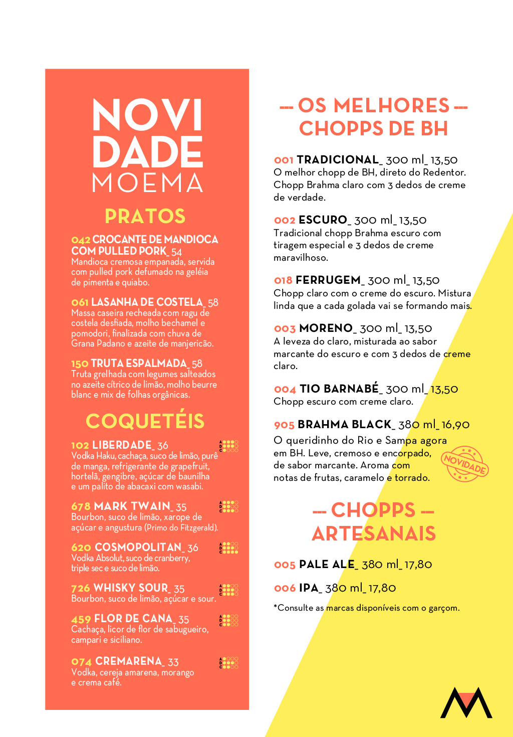 Veja o cardápio em português - Página 2